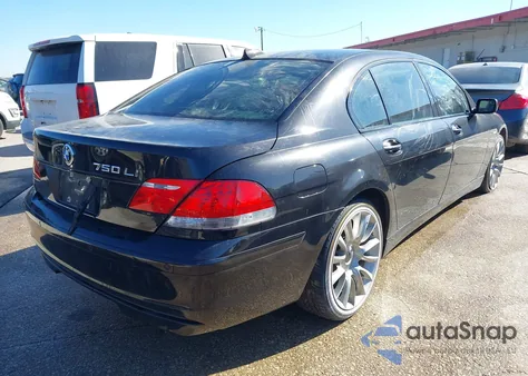 2008 BMW 750Li из США, поврежденный, VIN WBAHN83548DT79919